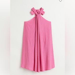 H&M pink halter dress NWT Large